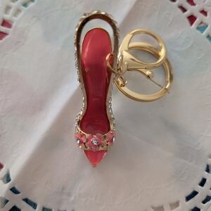 Elegant Pink Stiletto Keychain